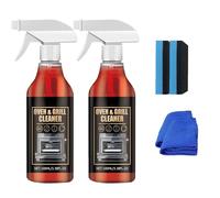 Oven and Grill Cleaner Heavy Duty Spray, Multi-Purpose Kitchen Degreaser for Baked-On Food & Burnt Grease (2PCS)