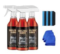 Oven and Grill Cleaner Heavy Duty Spray, Multi-Purpose Kitchen Degreaser for Baked-On Food & Burnt Grease (3PCS)