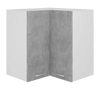 Oven Cabinet Concrete Grey 60x46x81.5cm Engineered Wood Compact Corner Levelers