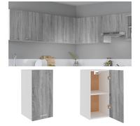 Oven Cabinet Grey Sonoma 60 x 46 x 81.5 cm Engineered Wood Smoked Oak Adjustable