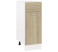 Oven Cabinet SmokedOak Engineered Wood 60 x 46 x 81.5 cm Compact Adjustable Feet