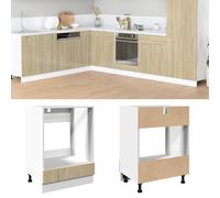 Oven Cabinet Sonoma Oak 60x46x81.5 cm Engineered Wood Berkfield Home Brown One Size