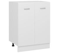 Oven Cabinet White 60x46x81.5 cm Engineered Wood Adjustable Feet Compact Small.