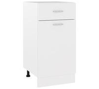 Oven Cabinet White Engineered Wood 60x46x81.5 cm Compact Storage AdjustableFeet