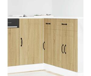 Oven Cabinets Kitchen Cabinet Oven Unit 2 pcs Lucca Engineered Wood vidaXL