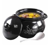 Oven Ceramic Stew Pot Soup Pot Chinese Ceramic Cooking Pot Earthen Pot Chinese Casserole Pot Stew Pot Chinese Earthenware Cooking Pot With Lid, Ceramic Stock Pot Soup Cooker(3.8L)