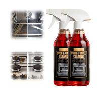 Oven Cleaner, 2026 New Oven Cleaner Heavy Duty Spray, Powerful Kitchen Grease Remover, Grill & Barbecue Cleaner, Fast-Acting Professional Cleaning Spray for Air Fryer Ovens Grills BBQ (2Pcs)