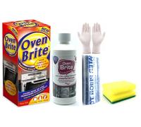 Oven Cleaner- Oven Brite Antibacterial Oven Cleaning Kit - 500 ml Bottle - Rack, Bags and Gloves Included - with Degreaser Sponge