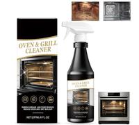 Oven Cleaner Spray Heavy Duty, Powerful Kitchen Grease Remover & Degreaser, Oven and Grill Cleaner, Multi-Surface Stainless Steel, Grill & Oven Cleaning Spray Kit, Suitable for Rack, BBQ & Air Fryer