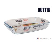 Oven dish roasting tray 2.2L / 32x20cm rectangular borosilicate glass Quttin