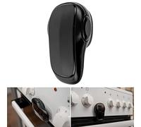 Oven Door Child Safety Lock, 1 pc, Black, with Special Heat-Resistant Adhesive, Double Safety Button, Easy to Install, Baby Oven Front Lock, Childproof Cooker Lock, Stove Guard for Toddler Protection