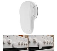 Oven Door Child Safety Lock, 1 pc, White, with Special Heat-Resistant Adhesive, Double Safety Button, Easy to Install, Baby Oven Front Lock, Childproof Cooker Lock, Stove Guard for Toddler Protection