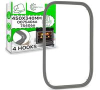 Oven Door Seal 450x340 mm with The Original Code 00754066 754066 for Bosch for Siemens for Neff - Rubber Gasket with 4 Hooks - Warranty 5 Years - ONIX TECH