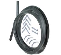 SPARES2GO Universal 3 and 4 Sided Rubber Oven Cooker Door Seal (With Barbed Corner Clips)