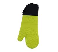 Oven Gloves 1PC Insulated Oven Gloves Silicone Heat-proof Gloves Oven Mitts Microwave Oven Baking Tools Household Kitchen Bar Bakeware(Green)