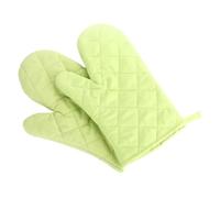 Oven Gloves 2Pcs Oven Mitts Non-slip Heat Proof Resistant Cotton Microwave Protector Glove Baking BBQ Kitchen Cooking Supplies Tools Kitchen(Light Green 2Pcs)