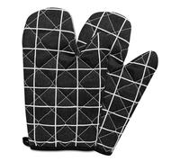 Oven Gloves,Heat Resistant Double Sided Non Slip Kitchen Oven Mitts for Grilling Cooking Baking Kitchen Microwave Pizza, 1Pair, Lattice