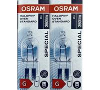 OSRAM 66725OVEN Halopin 25W G9 Capsule Bulb- Cooker & Microwave [Pack Of 20]