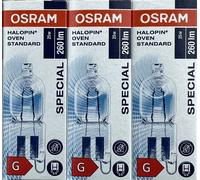 OVEN LAMP BULB OSRAM VARIOUS PACKS OF 25W OVEN LAMP G9 260 LUMENS 66725 2700K [EEK: G]