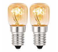 Oven Lamp SES E14 Small Edison Screw Pygmy Bulb - Pack of 2 - 40W Heat Resistant Replacement Light Bulb - Clear Glass - Ideal for Ovens, Microwaves, Cookers - Energy Class G