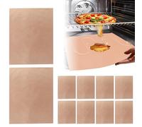 Oven Liner - 10 Pieces for Heat Resistant and Non-Stick Coating, Oven Base Mat - for Outdoor Grill Barbecue Kitchen in the Garden Bread Pizza Steak Chicken
