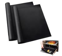 Oven Liners for Fan Assisted Ovens - 2 Pcs 40x50cm Silicone Baking Mat for Bottom of Range, Most Cookers - 2 Pack