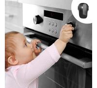 Oven Lock for Child Safety - No Drill Baby Proof Lock for Oven Doors, Heat-Resistant, Easy to Install with Strong Adhesive (1 Pack, Black) Kitchen Safety