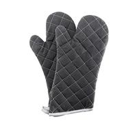 Oven Mitts Flame Retardant Mitts Heat Resistant to 425° F 13 Inch Black Color 2-Pack