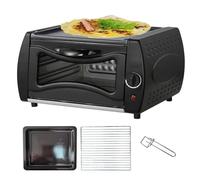 Oven Pizza, 2100W Countertop Oven with Bake Tray, Bake Rack, Temperature Control 50-400°C,for Chapati, Lahmacun, Manakish, Naan Bread, 15L