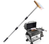 Oven Pizza Brush - Long Handle Oven Cleaner Brush with Scraper | Cleaning Accessories Home Kitchen Utensils Cleaning Fryer Outdoor BBQ Family Meetings Friends