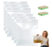 Oven Rack Cleaning Bags, No Scrub Oven Rack Cleaner Bags, No Cleaner Included, Suitable for Cleaning of Various Sizes(3 Pcs-L+3 Pcs-S)