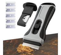 Oven Scraper Max Pro Tool, Premium & Heavy Duty Cleaner with Retractable Blades, Non-Scratch Glass, Ceramic & Induction Hob Scraper, Paint & Window Scraper, Adhesive Remover - Multi Cleaning Tool