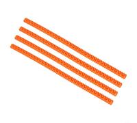 Oven Shelf Edge Protectors Silicone Heat Resistant Rack Guards to Prevent Burns - Reusable Cooker Strips for Kitchen Safety Black Red Grey Orange 35cm(Orange)