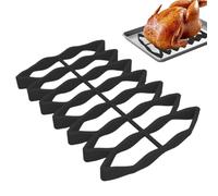 Oven Silicone Roast Rack - Oven Chicken Cooking Silicone Roasting Rack,Drains Oil Tool Household Baking Tray for Meat Chicken Turkey Pizza Cake Vegetables Fish