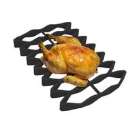 Oven Silicone Roast Rack | Silicone Roasting Rack Chicken Meat Pan | Drains Oil Household Cooking Tool for Baking Grilling Air Fryer Steaming