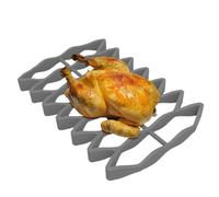 Oven Silicone Roast Rack, Silicone Roasting Rack for Kitchen Oven, Non-Stick Drains Oil Household Tool for Cooling Steaming Baking Grilling Cooking Frying