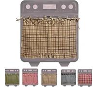 Oven Skirt Designed for 30 Inch Wide Appliances, 100% Cotton Farmhouse Decor That Supports Visual Harmony in Cooking Environments (Khaki)