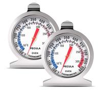 Oven Thermometer 2 Pack 50-300°C/100-600°F, Oven Grill Fry Chef Smoker Thermometer Instant Read Stainless Steel Thermometer Kitchen Cooking Thermometer