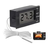 Oven Thermometer Digital for Inside Oven Thermometer Resistant 300°C Instant Read Food Temperature Probe Oven Proof Smoker, BBQ, Oil, Milk, Deep Frying, Baking, Pizza, Meat Digital with Timer Alarm