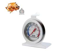 Oven Thermometer, Stainless Steel Oven Thermometer, Oven Thermometer for Oven with Large Dial, Oven Thermometer Indoor for Precise Cooking, Baking, BBQ and Cooking for Kitchen Baked Goods