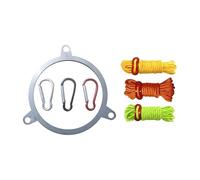 Oven Wind Protection Windproof Accessories | Portable Stainless Steel Accessories with Carabiners - Wind Protection Wind Rope Ring, for Camping, Lawn, Park, Garden, Patio, Garden, Deck, Fire Side