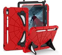 Ovenoe Kids Case for iPad 11th Generation (A16) /10th Generation (2025/2022), with Screen Protector & Shoulder Strap & Pencil Holder, Shockproof Cover for iPad 11th (11")/ 10th (10.9") Gen Case, Red