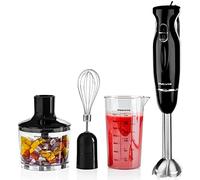 OVENTE HS565B Multi-Purpose Hand Immersion Blender (Set-Black), 2.5 x 2.5 x 15.4