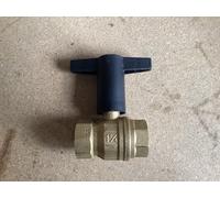 Oventrop Optibal 1079110 DZR Brass ball valve with extended plastic handle 1 1/4