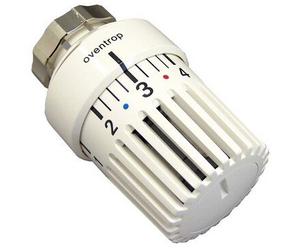 Oventrop Uni Ldvl Suitable for Danfoss Series RAVL Thermostatic Head with Clamp Connector White