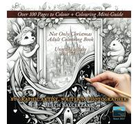 Over 100 Pages to Colour. Not Only Christmas Adult Colouring Book: 4 in 1: Painting Book, Outline, Black Background, Grayscale Colouring for Kids Age ... Flowers Love Autumn Winter. (UK Edition)