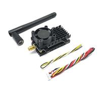 Over 20Km Range 5.8Ghz 2W FPV Wireless Transmitter 2000MW 48CH Video AV Audio Sender for RC FPV Racing Drone Black