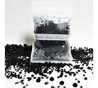 Over 3500 Scatter Diamonds Wedding party Table Confetti crystal - 3 Mixed Sizes - Many Colours (BLACK)