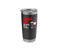 Over 50 and Aging Like A Fine Wine Senior Birthday Stainless Steel Insulated Tumbler