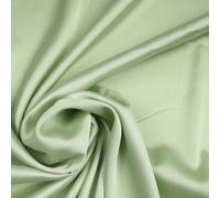Over 50 Colours Fine Silky Smooth Liquid Sateen Satin Dress Fabric Drape Lining (1 Metre, Pale Sage Green 7028)